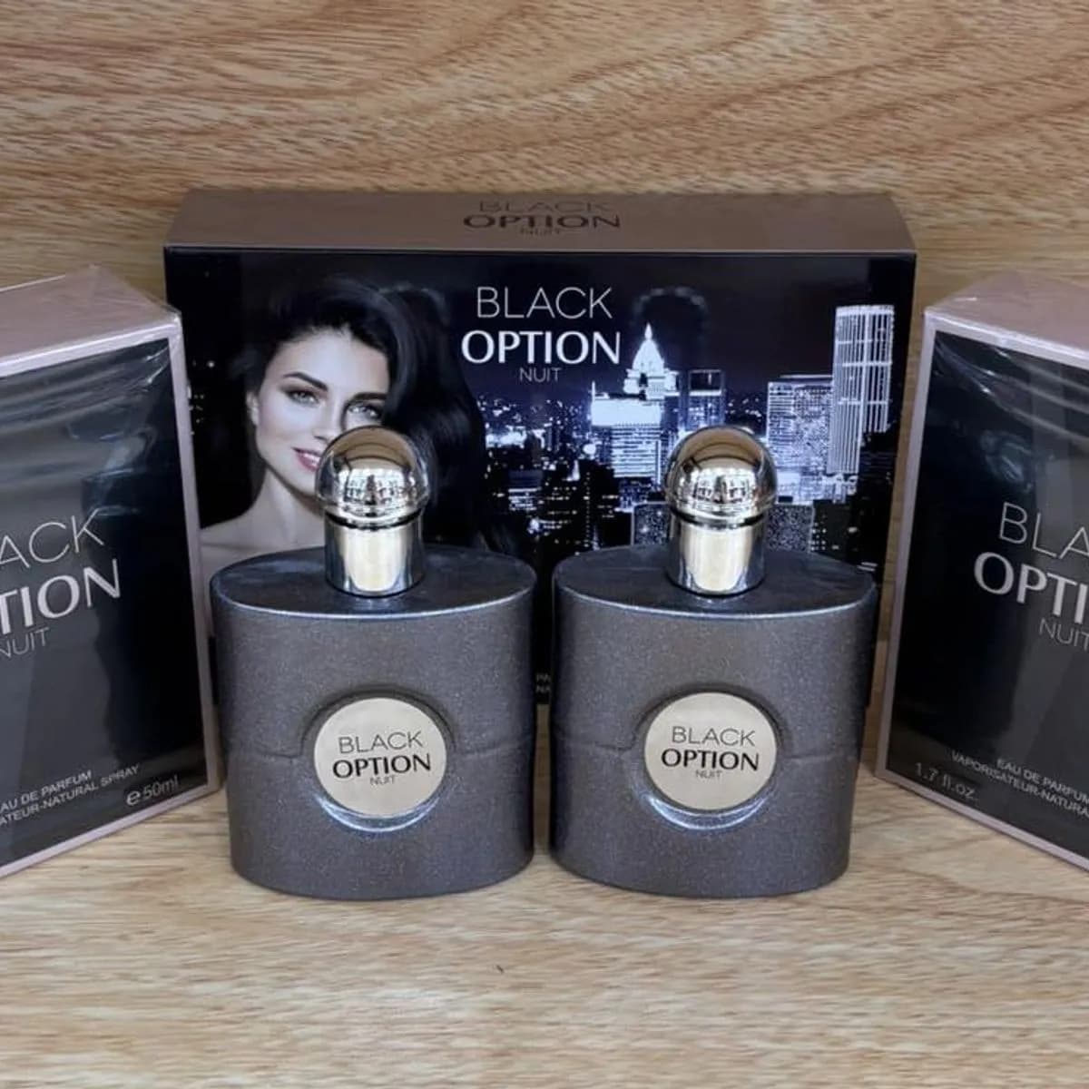 Zestaw Perfume Black Option Nuit 2x50ml Woda Perfumowana