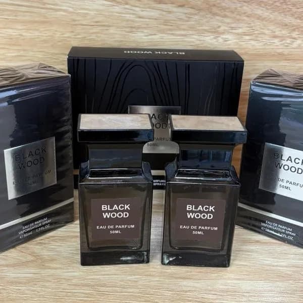 Zestaw Perfum Black Wood 2x50ml Eau de Parfum w Czarnym Pudełku