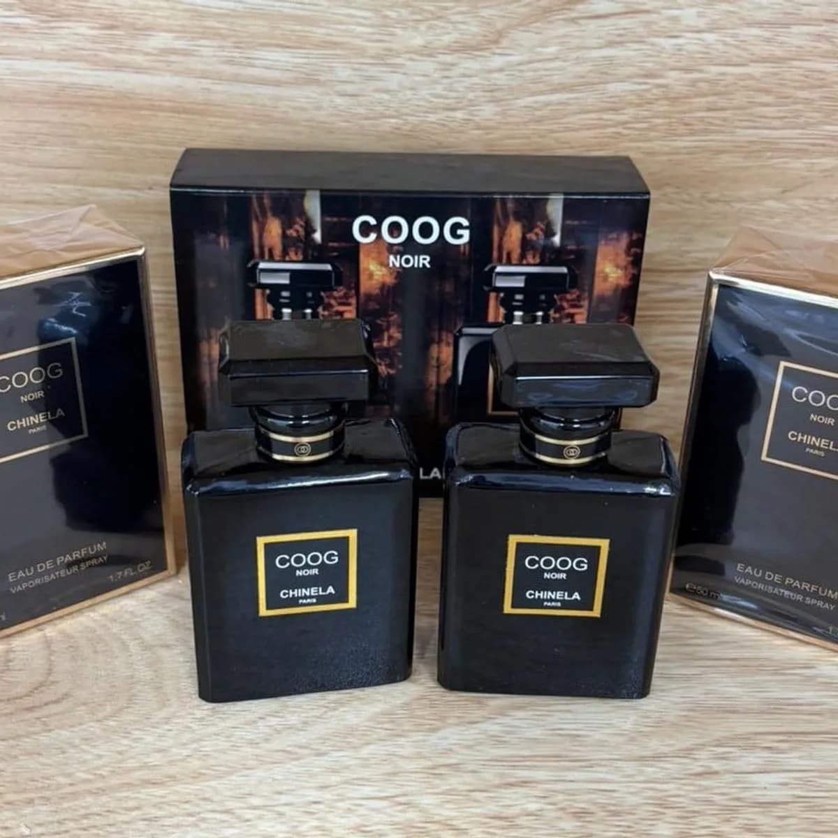 Zestaw Perfume Coog Noir 2x50ml - Elegancki Duopak Chinela Paris
