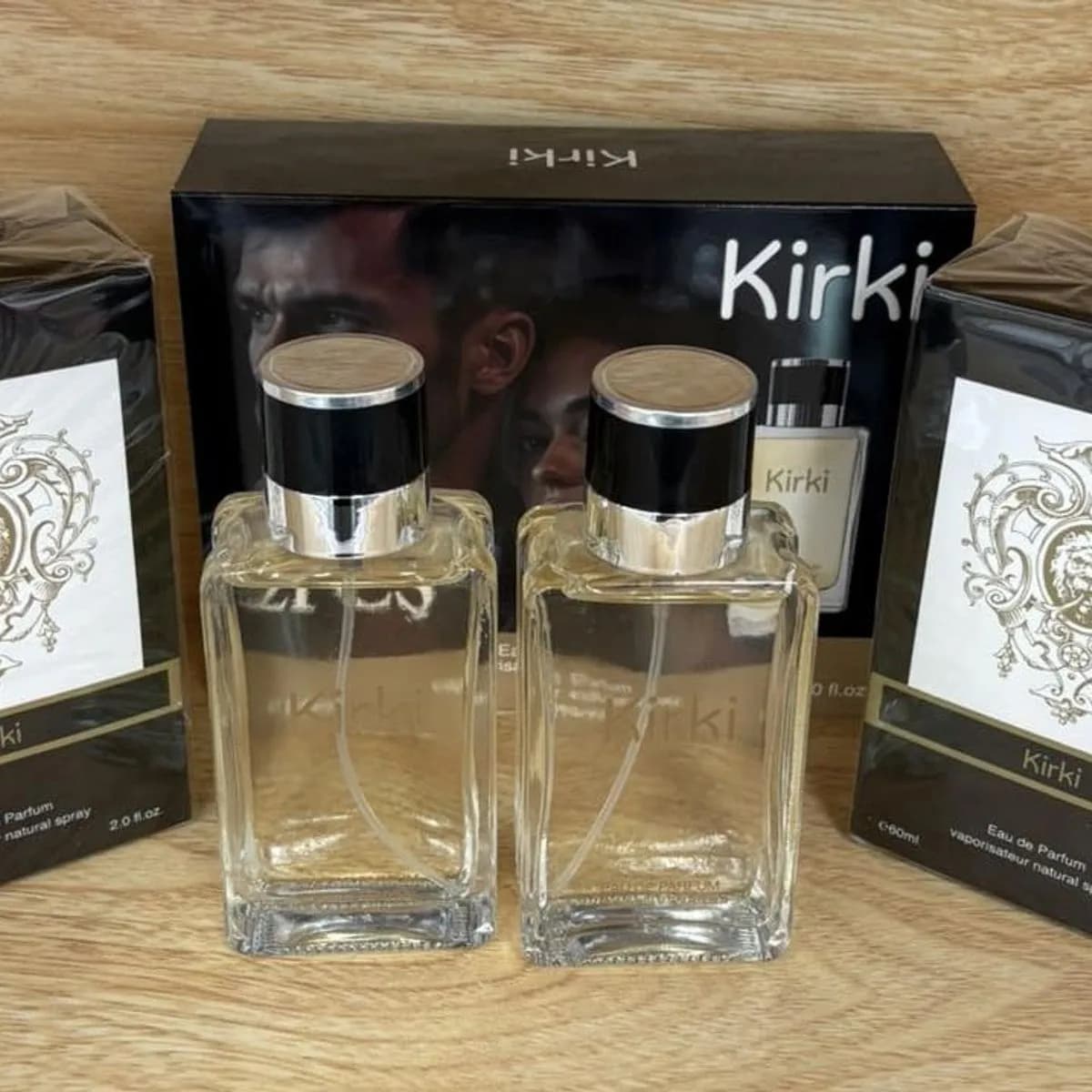Zestaw Perfume Kirki 2x50ml Woda Perfumowana z Motywem Lwa