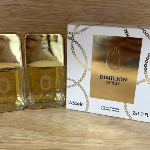 Zestaw Perfume Dimilion Gold 2x50ml Eau de Parfum Złoty Duopak