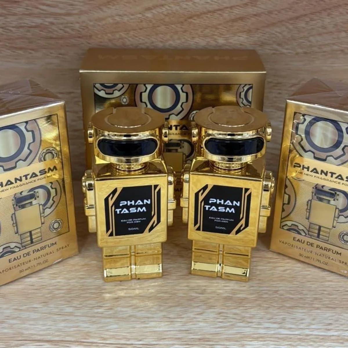 Zestaw Perfum Męskich Phantasm 2x50ml Złoty Robot EDP