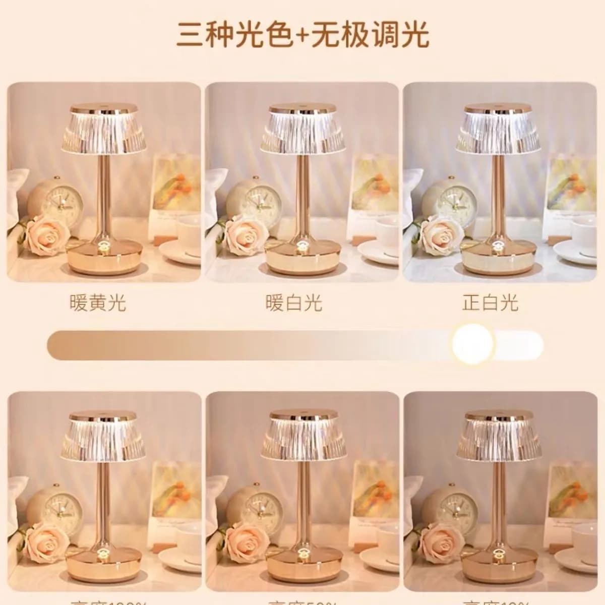 Lampka nocna LED z regulacją jasności i kolorów