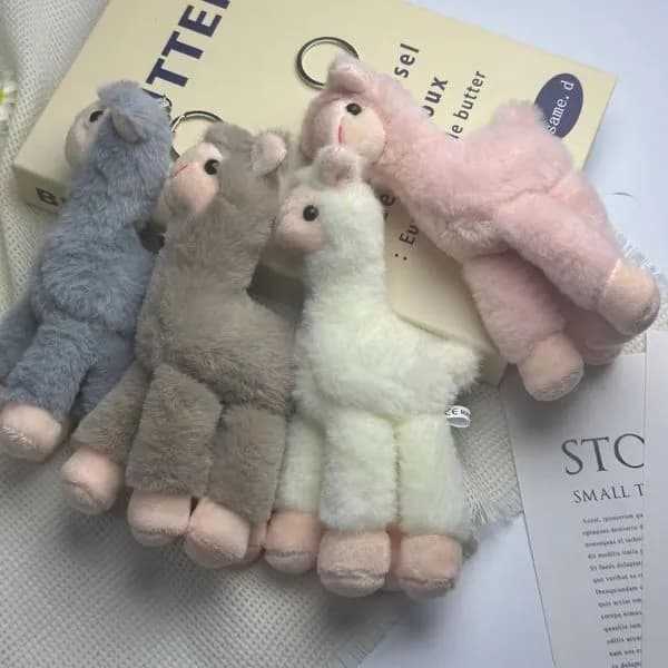 Brelok Zabawkowy Pluszowa Lama 4 Kolory