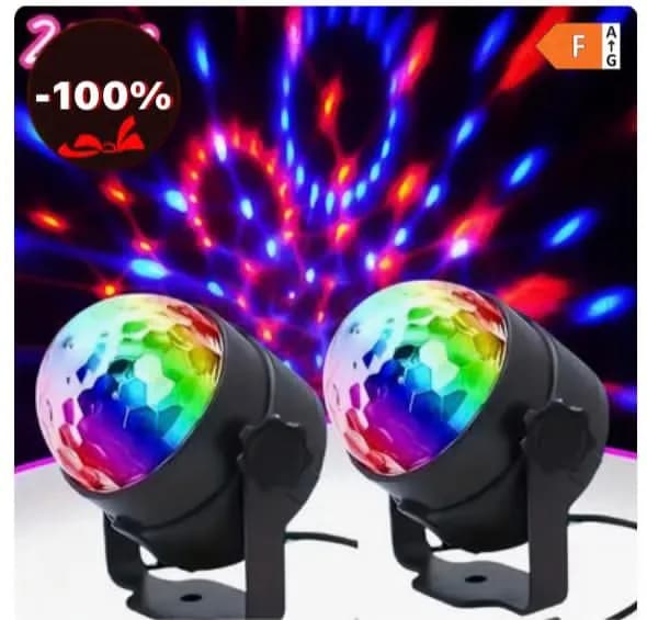 Lampki Kula Disco na Prąd