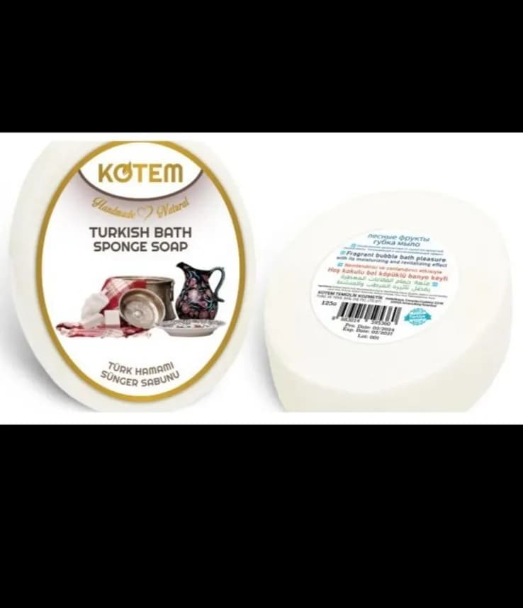 Mydełka Naturalne z Gąbką Turkish Bath 125g