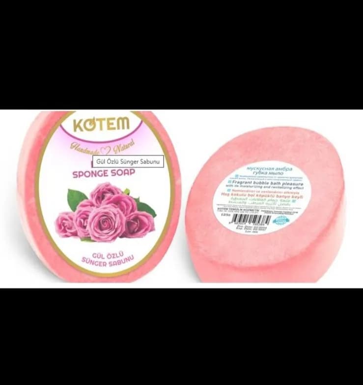 Mydełka Naturalne z Gąbką KOTEM 125g