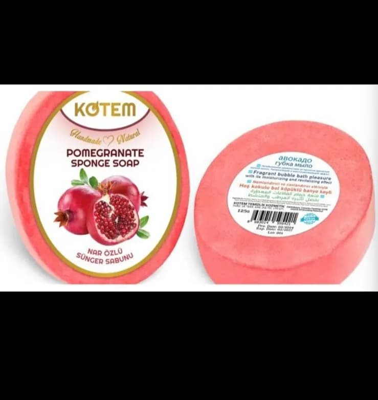 Mydełka Naturalne z Gąbką Granat 125g