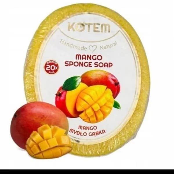Mydełka Naturalne Mango z Gąbką 125g