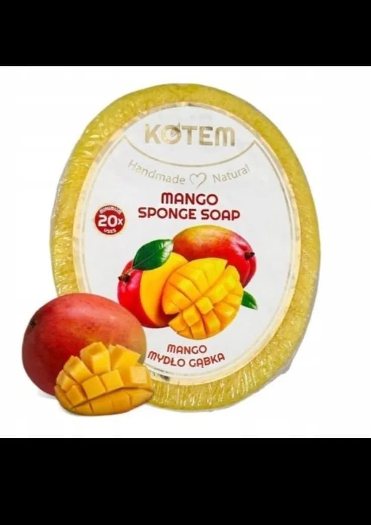 Mydełka Naturalne Mango z Gąbką 125g