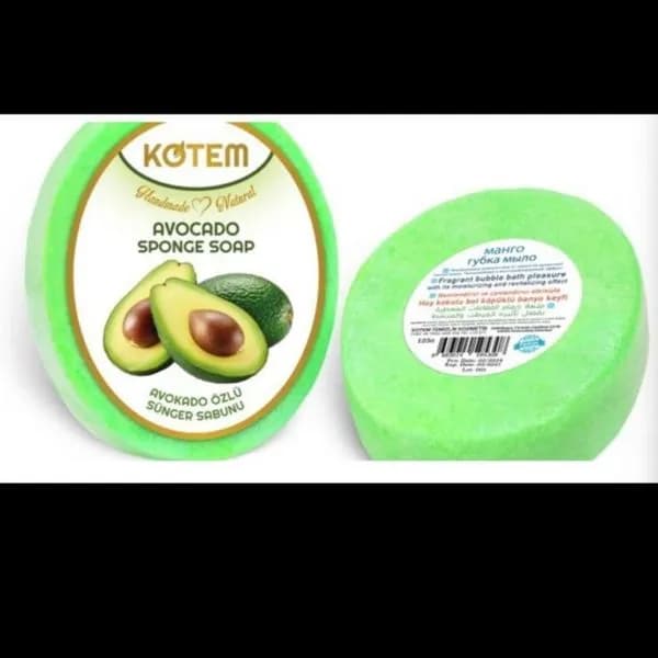 Mydełka Naturalne Avocado z Gąbką 125g