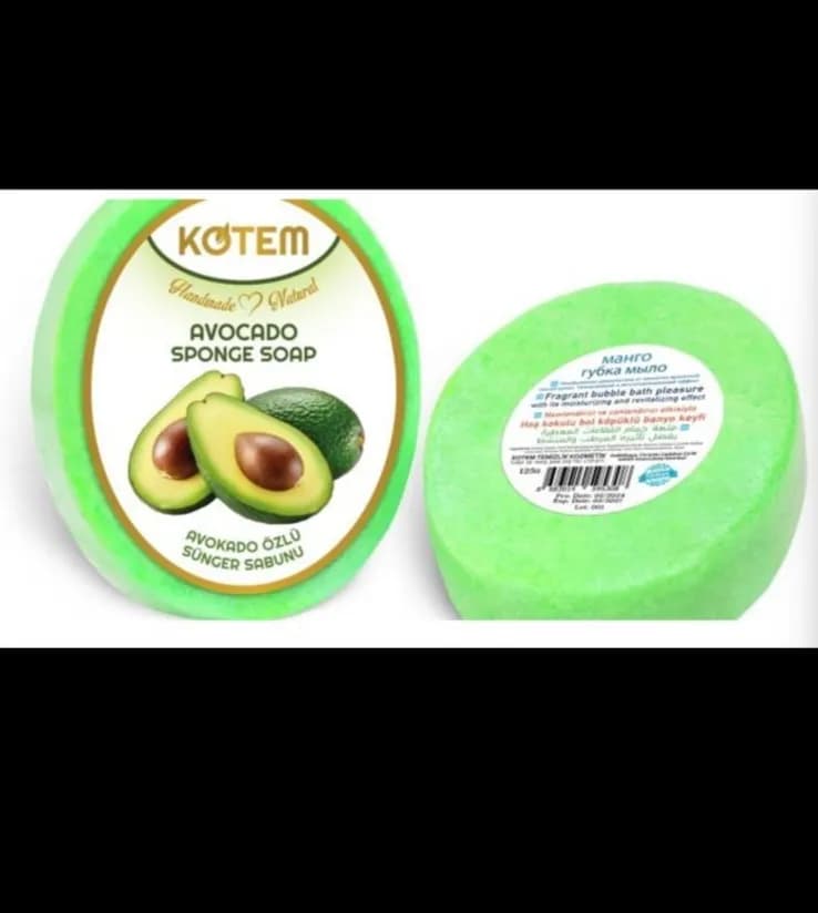 Mydełka Naturalne Avocado z Gąbką 125g