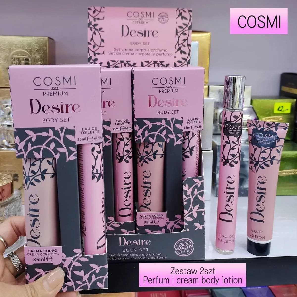 Zestaw COSMI Désire Perfum 35ml + Body Lotion 200ml