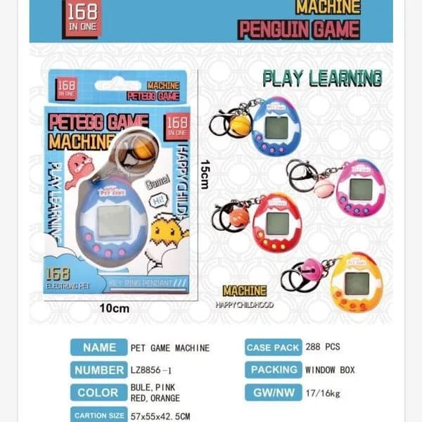 Brelok Zabawka Pet Game Machine 10cm Penguin