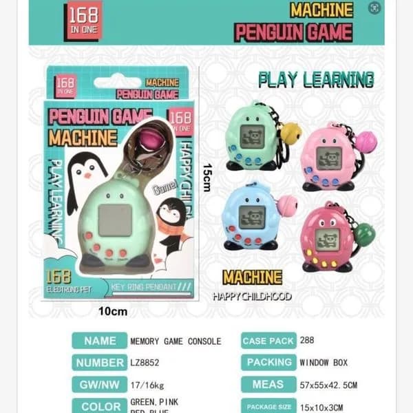 Brelok Zabawka Konsola Gra Pamięciowa 10cm