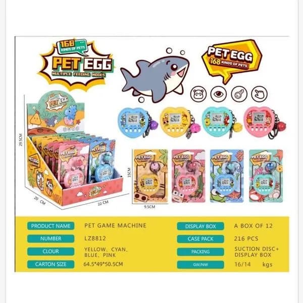 Brelok Zabawka Tamagotchi Pet Egg Multi Kolor SKU 191225-27