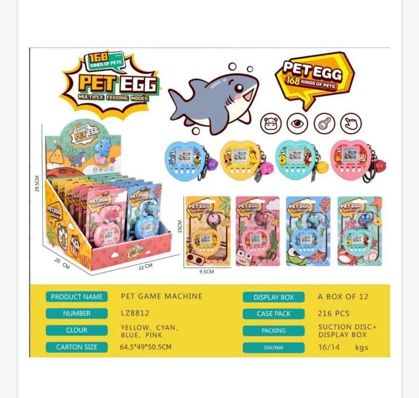 Brelok Zabawka Tamagotchi Pet Egg Multi Kolor SKU 191225-27