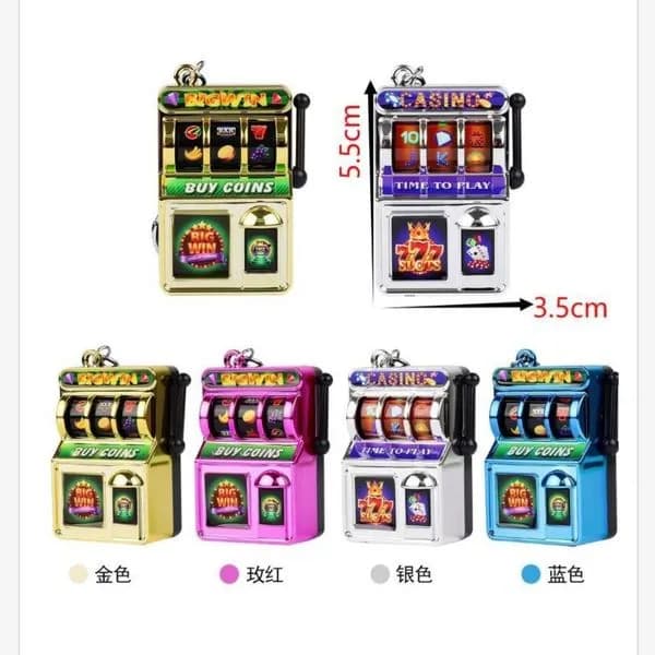 Brelok Zabawkowy Automat do Gier Hazardowych 5.5cm
