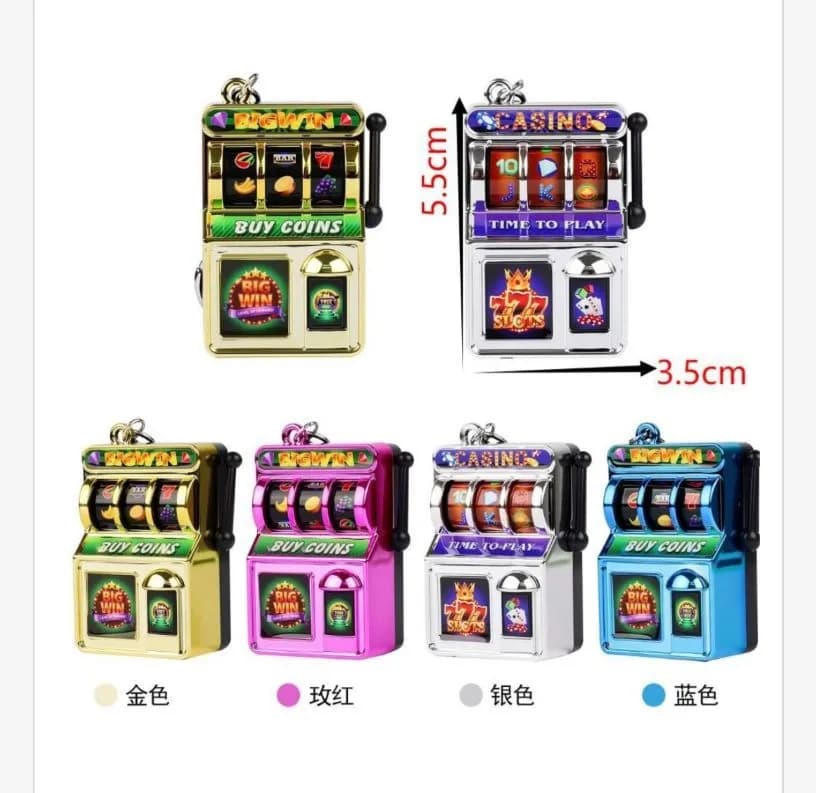 Brelok Zabawkowy Automat do Gier Hazardowych 5.5cm