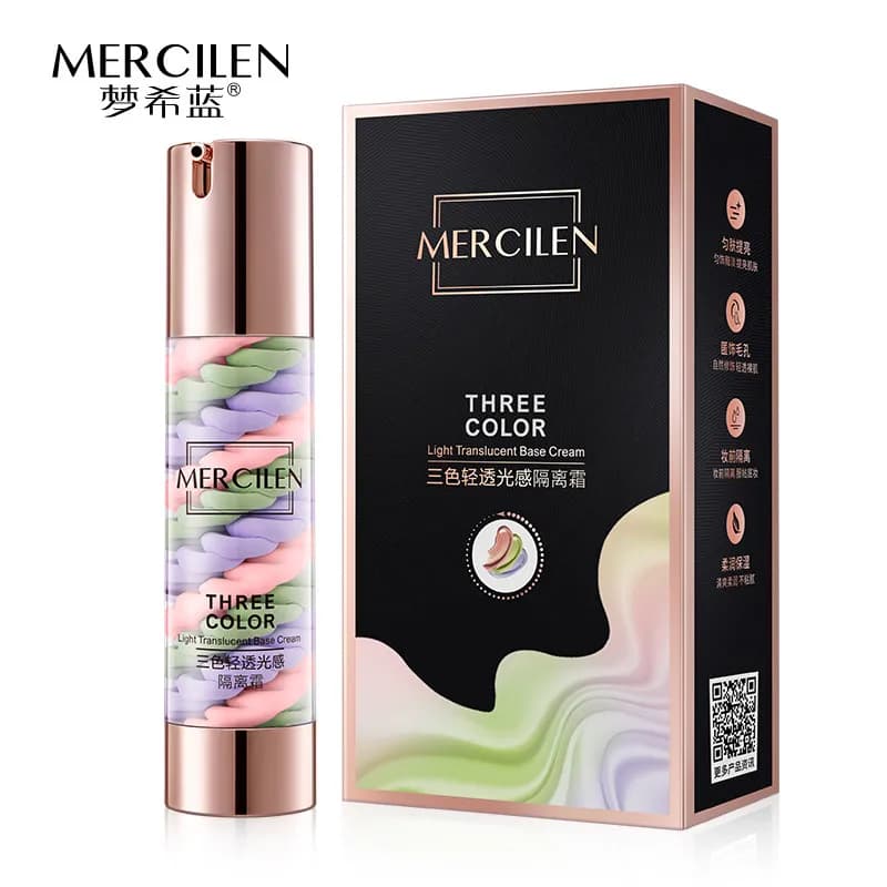 Trójkolorowa Baza pod Makijaż Mercilen Light Transparent Base Cream