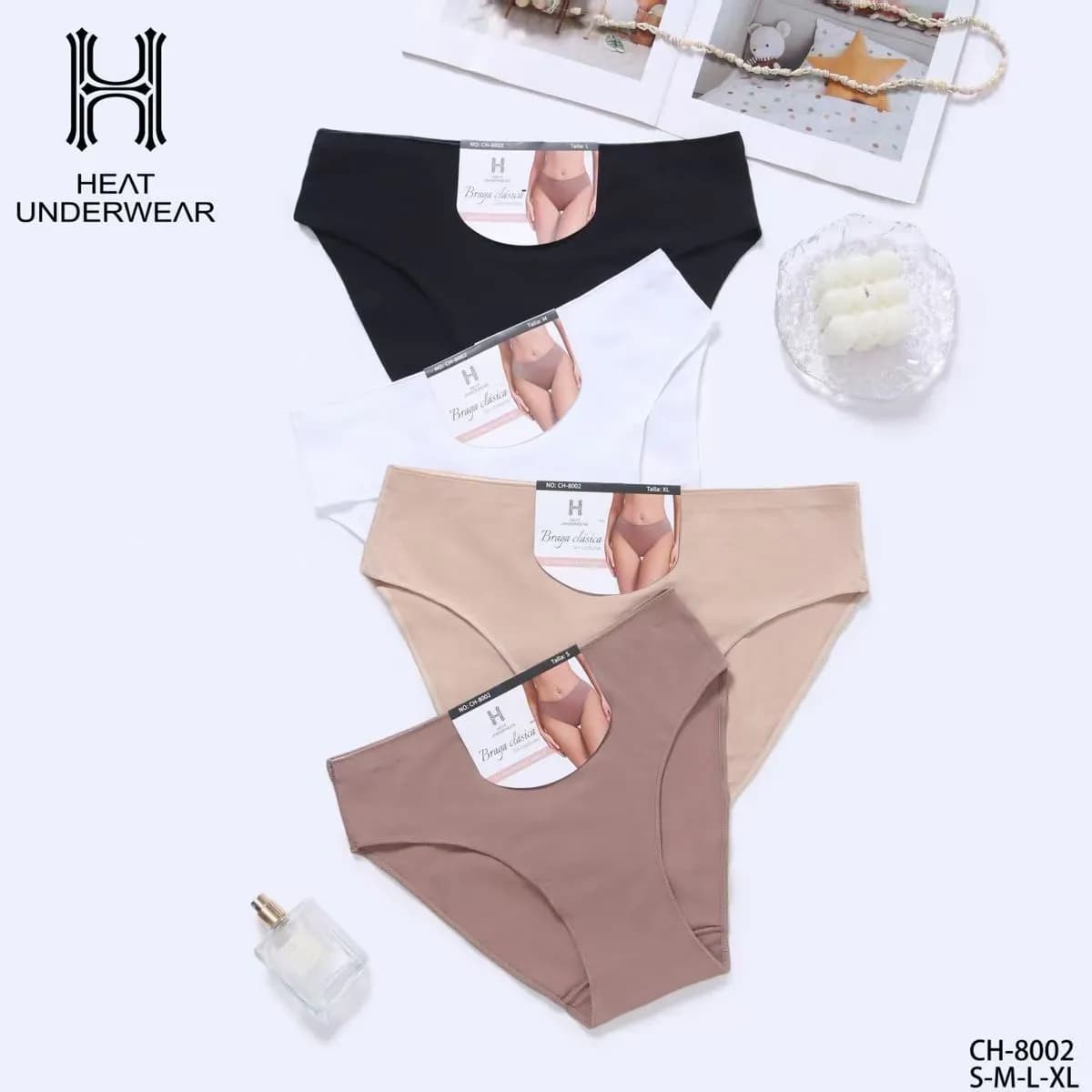 Heat Underwear Majtki damskie S-M-L XL 3 szt CH-800/802