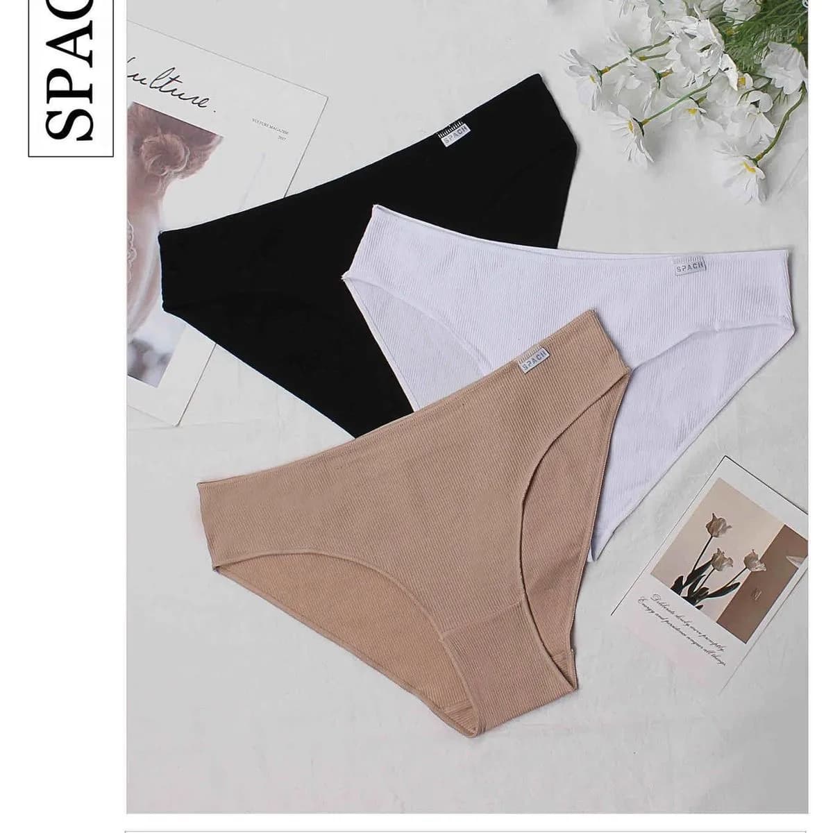 Majtki damskie SPACH beżowe, czarne, białe M, L, XL