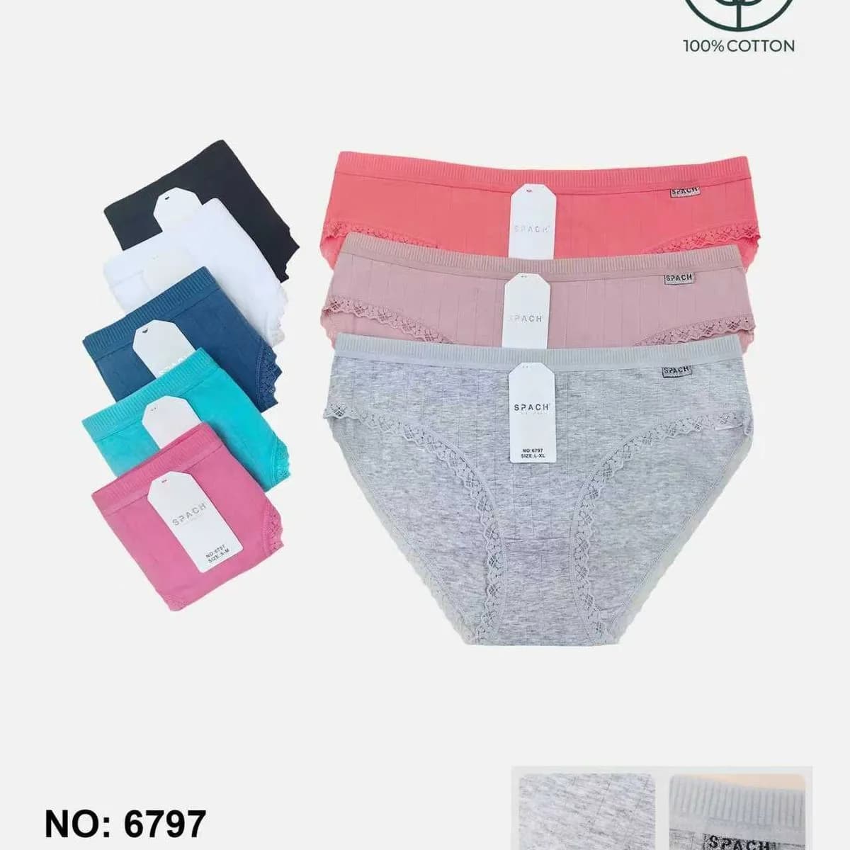 Majtki damskie bawełniane Ouno S-M-L-XL 100% cotton