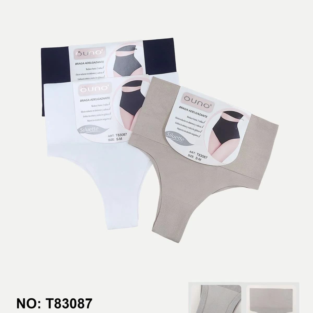 Majtki damskie OuNo TB8307 S/M/L/XL 3 szt.