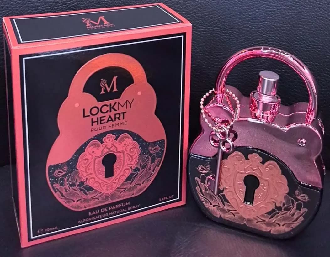 Woda perfumowana Lock My Heart 100ml - flakon kłódka z kluczykiem