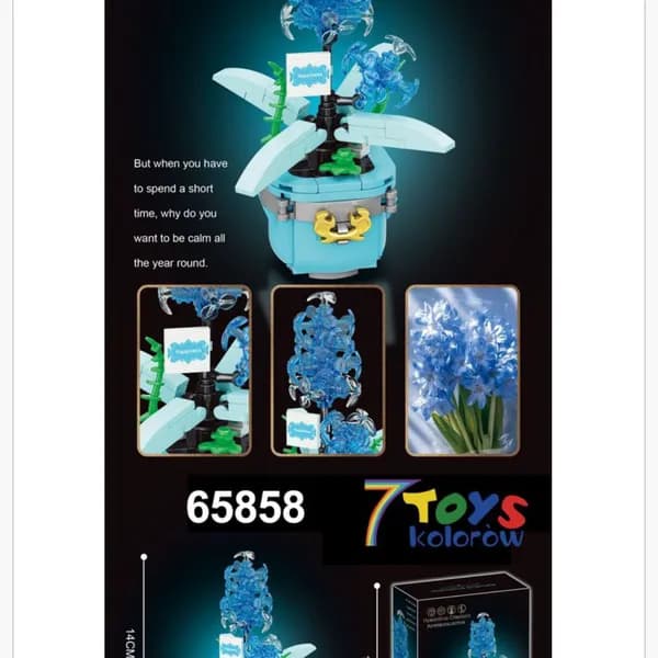 Klocki Kwiaty Hiacynt Hyacinthus Orientalis 14cm 12 szt.