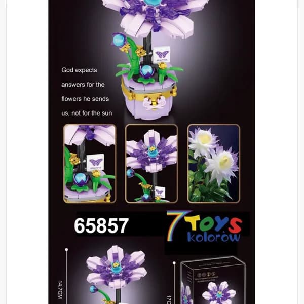 Klocki Kwiaty Broad-leaved Epiphyllum 170 el. 14.7cm