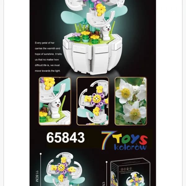 Klocki Kwiaty Philadelphus Pekinensis 11.6cm Zestaw 65843