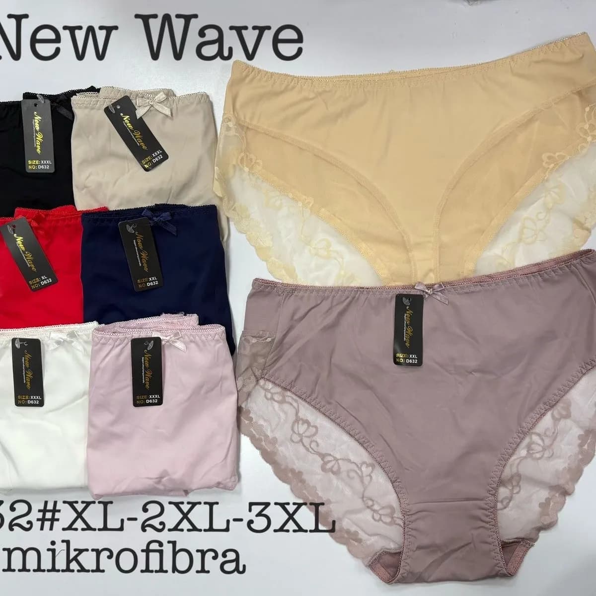 Majtki damskie New Wave mikrofibra XL-2XL-3XL