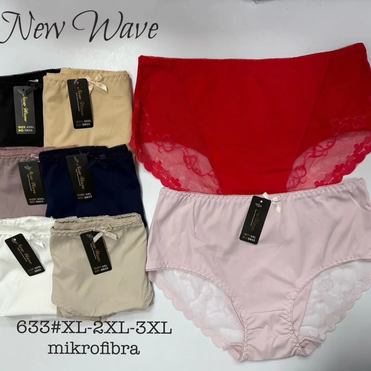 Majtki damskie New Wave 3XL-5XL mikrofibra