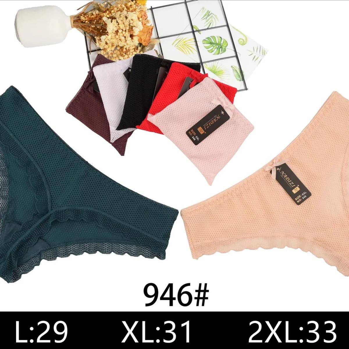 Majtki damskie stringi 946# L:29 XL:31 2XL:33