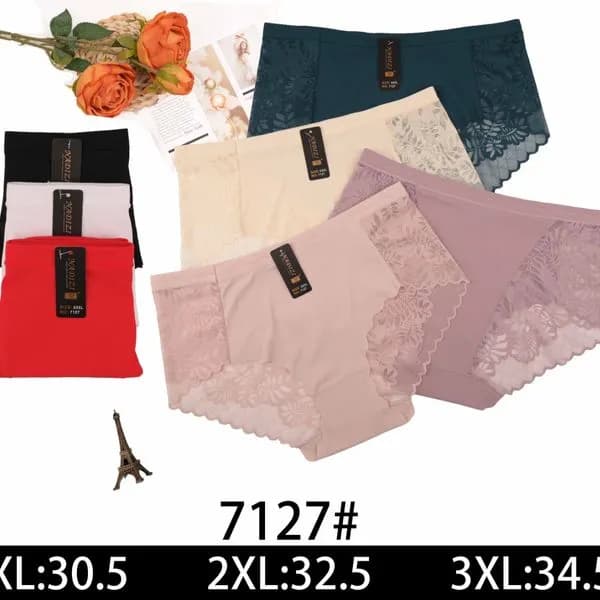 Majtki damskie koronkowe XL-3XL 7127#
