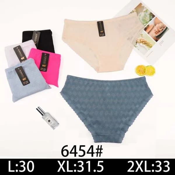 Majtki damskie bawełniane L:30 XL:31.5 2XL:33 6454#