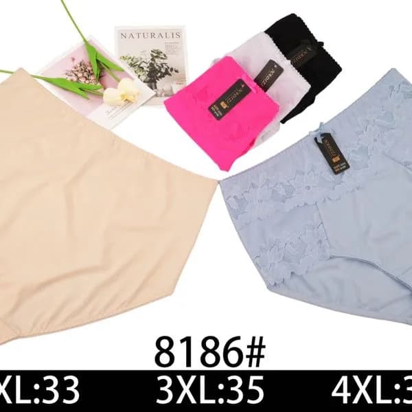 Majtki damskie 2XL-37, 3XL-35, 4XL-33, model 8186#
