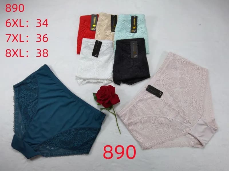 Majtki damskie koronkowe 5XL-8XL (34-38)