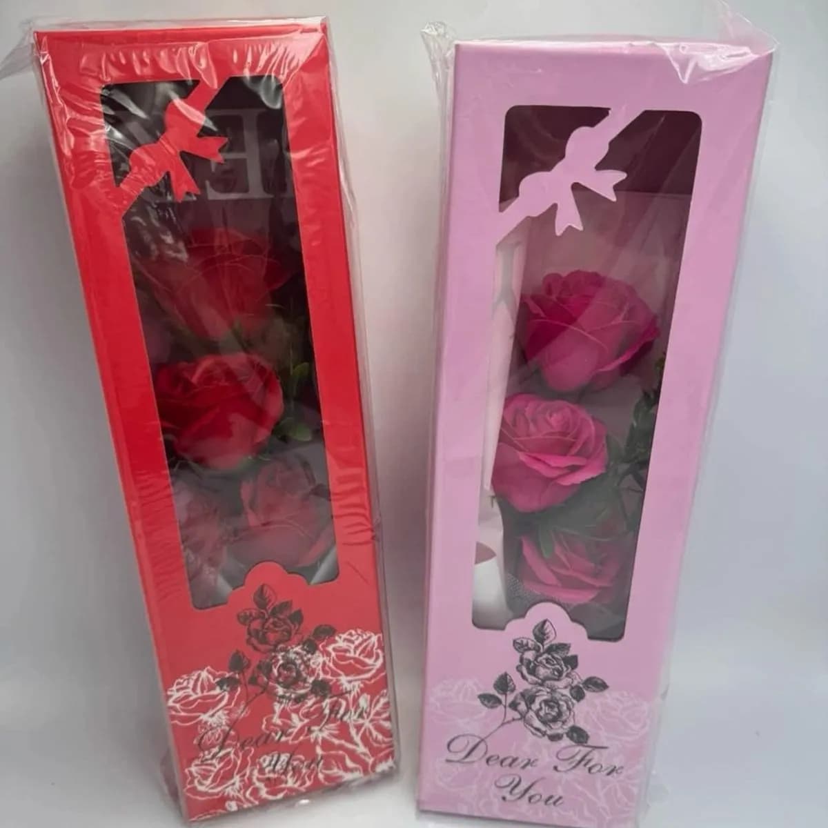 Dekoracja LED Kwiaty Róże Czerwone i Różowe