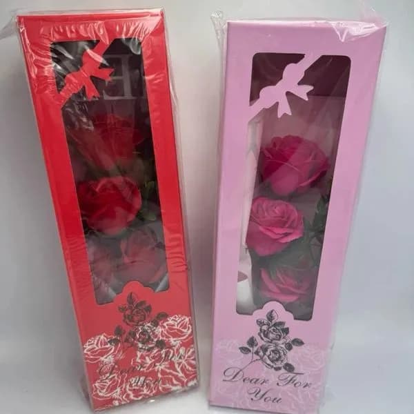 Dekoracja LED Kwiaty Róże Czerwone i Różowe