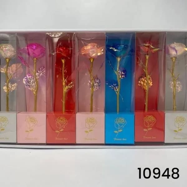 Dekoracja Kwiaty LED Róża z Podświetleniem 7 szt