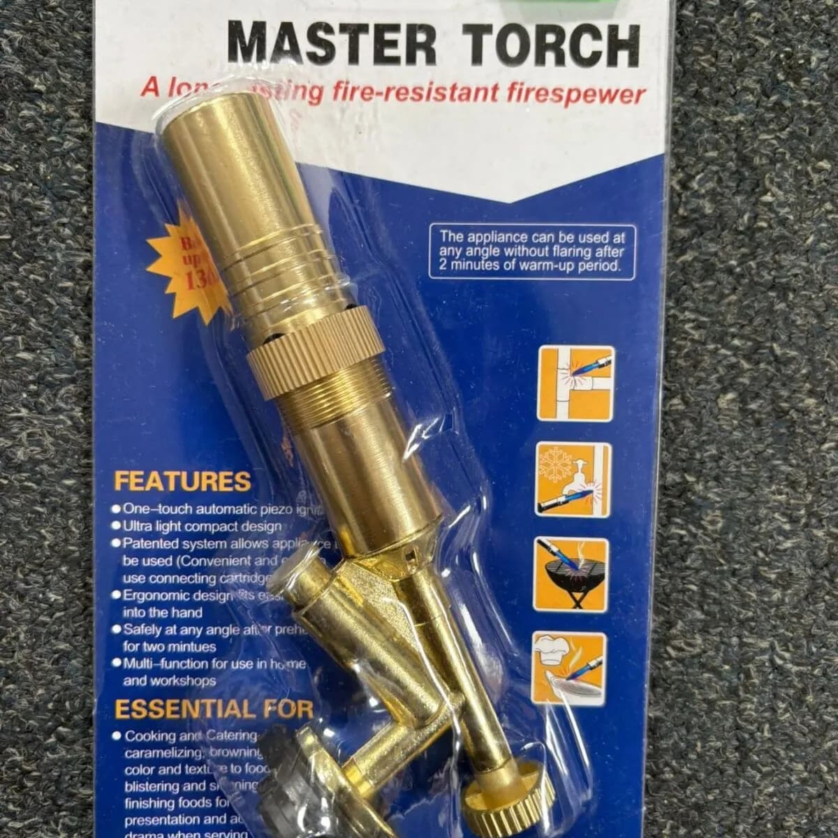 Palnik Gazowy Master Torch Złoty