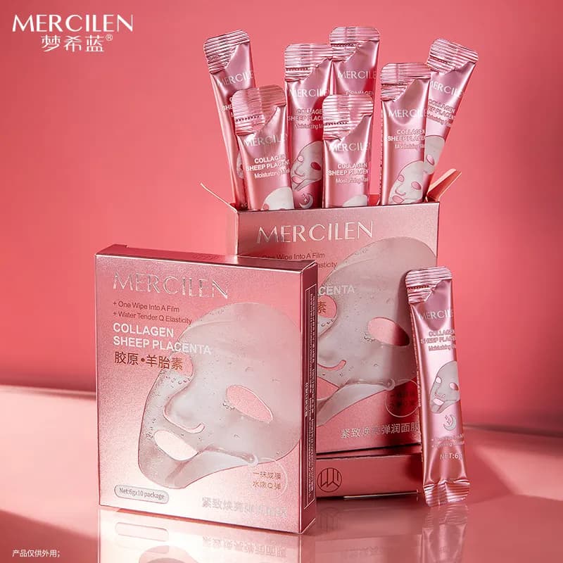 Maska Kolagenowa do Twarzy Sheep Placenta 1 szt