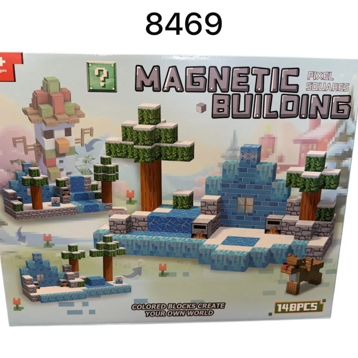 Zabawki Klocki Minecraft Magnetyczne 148PCS