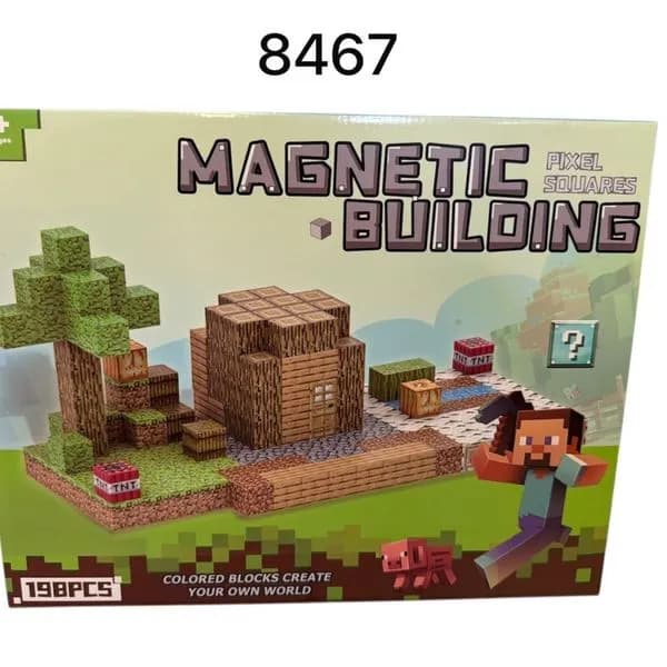 Zabawki Klocki Minecraft Magnetyczne 198PCS