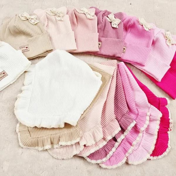 Komplet Czapki Komin dla Dzieci 50/52