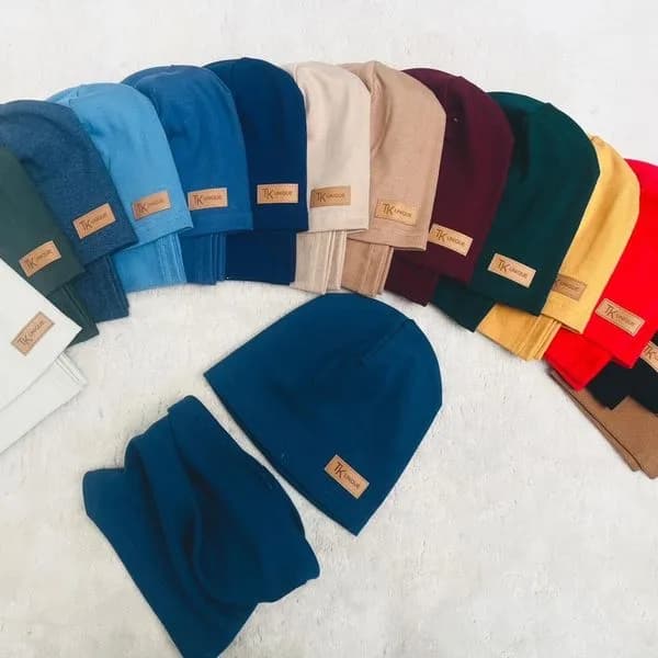 Komplet Czapki Komin dla Dzieci 52/54