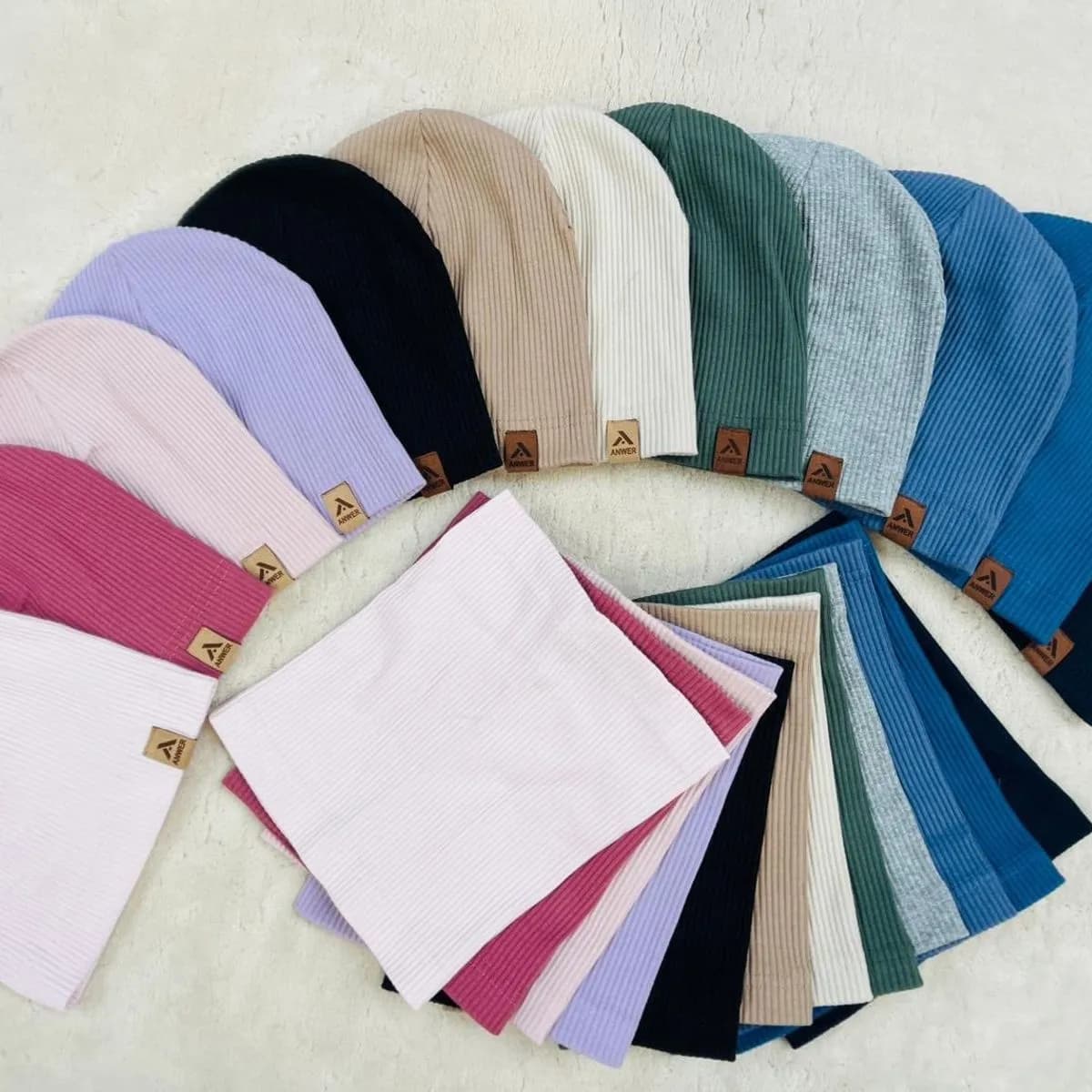 Komplet Czapki Komin dla Dzieci 52/54