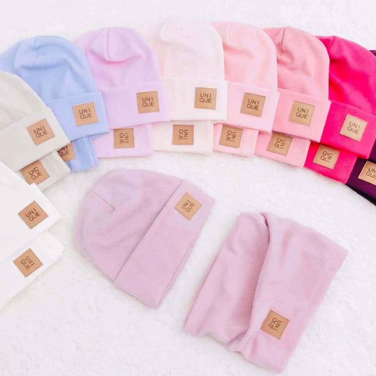 Komplet Czapki Komin dla Dzieci 52/54